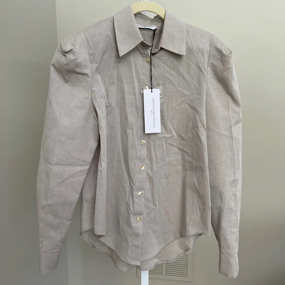 Maria Vittoria Paolillo Boxy Button Down NWT - Picture 1 of 7